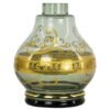 VASO ORB C/ DETALHE DOURADO FUME